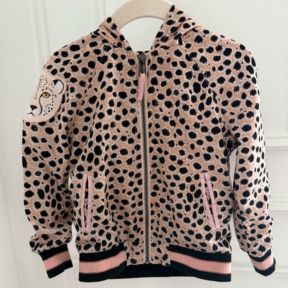 Girls Lightweight Cheetah Jacket